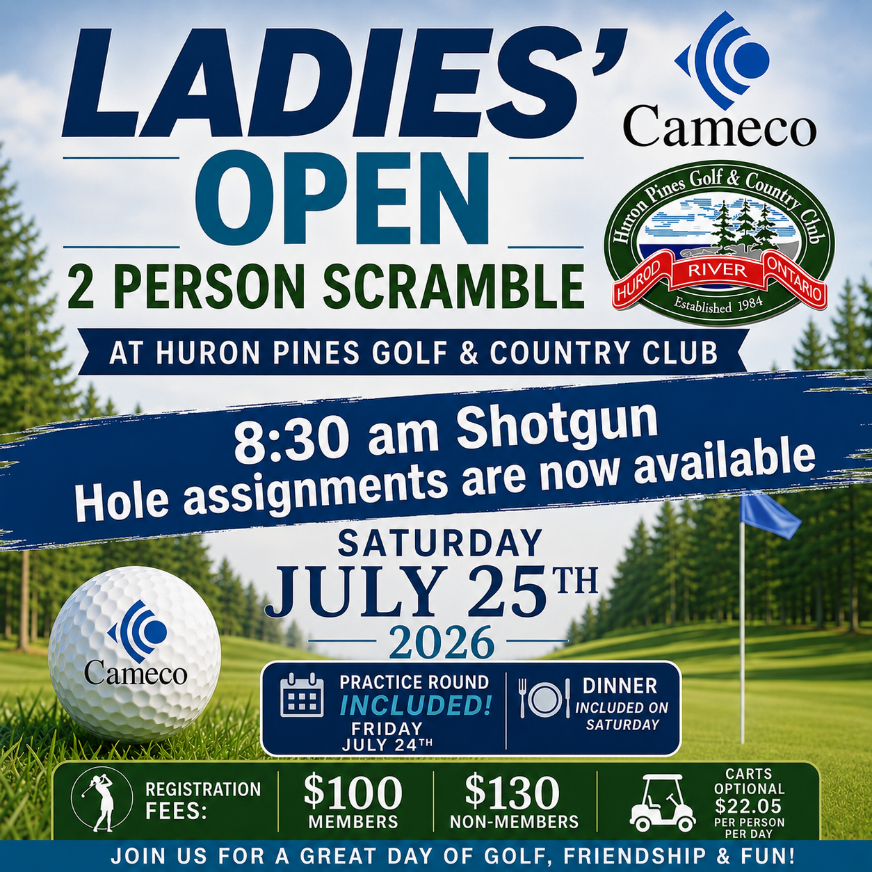 View Saturday starting-hole assignments